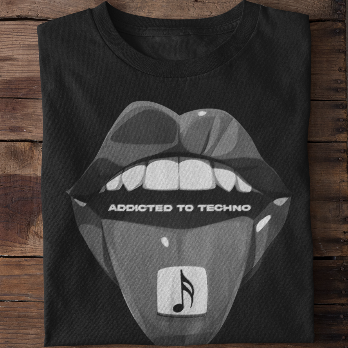 addicted to techno t-shirt