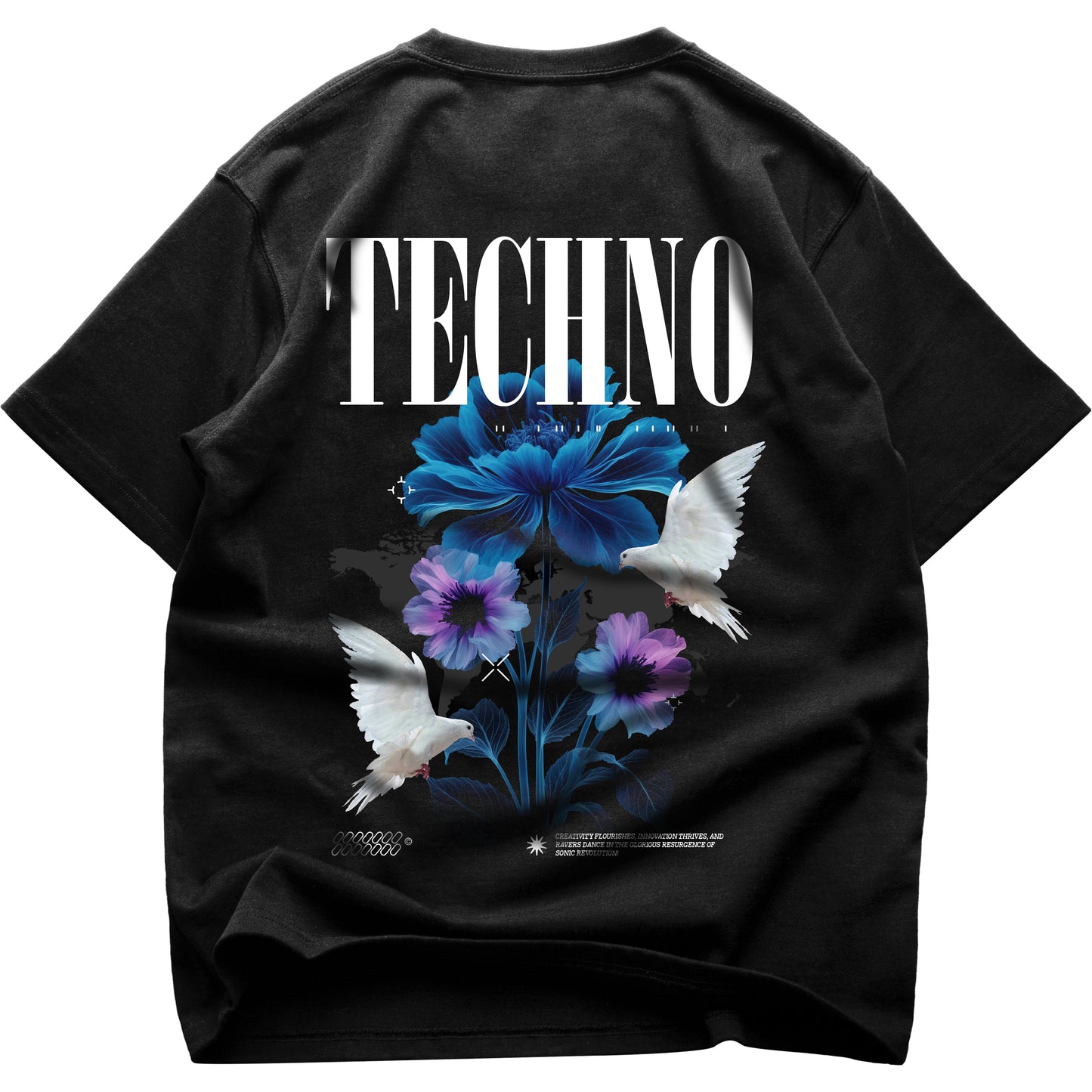 Techno Love Oversized (Backprint) Shirt