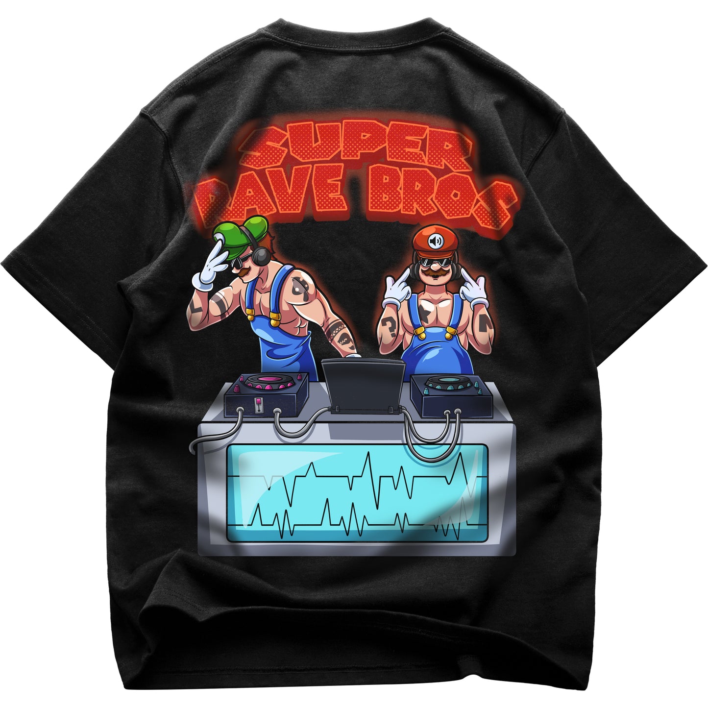 SUPER RAVE BROS Oversized (Backprint) Shirt