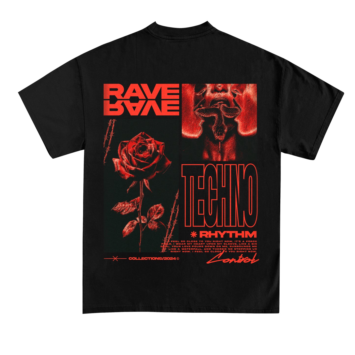 Rave Techno (Backprint) Shirt