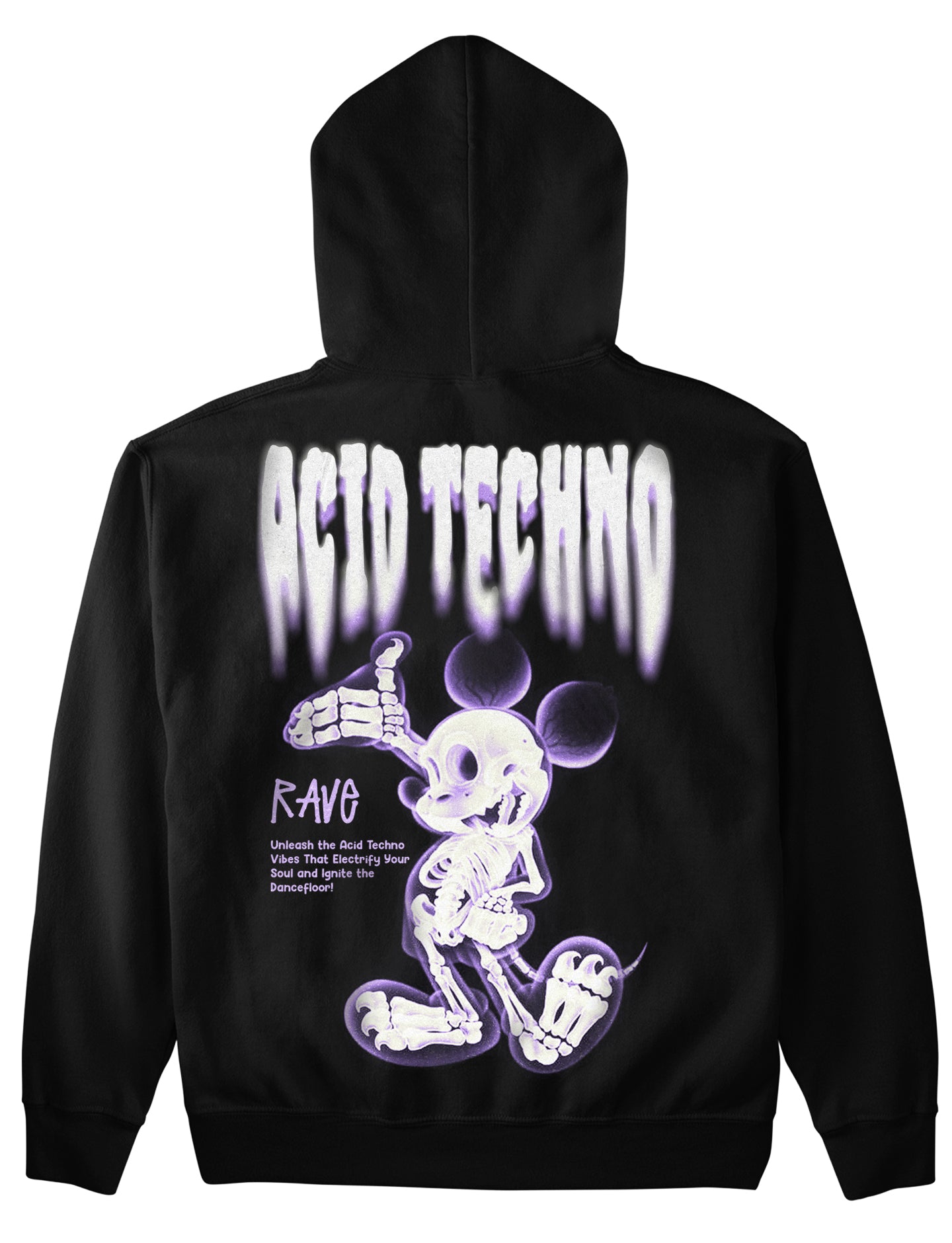 Acid techno (Backprint) Hoodie