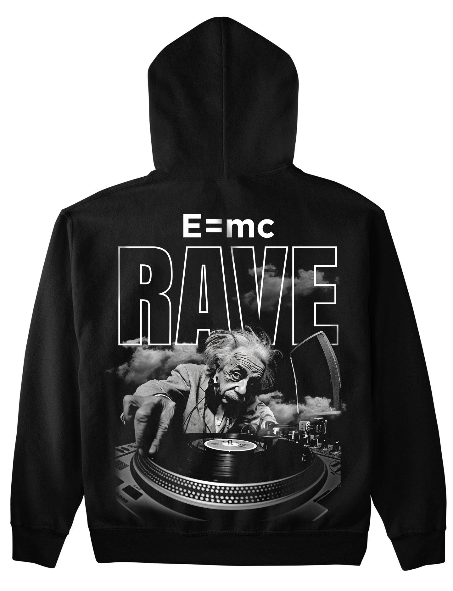 E=mc rave (Backprint) Hoodie