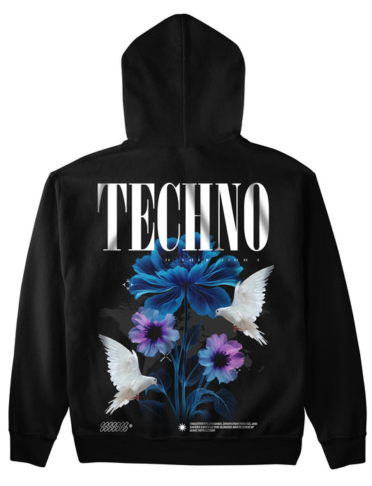 Techno Love (Backprint) Hoodie