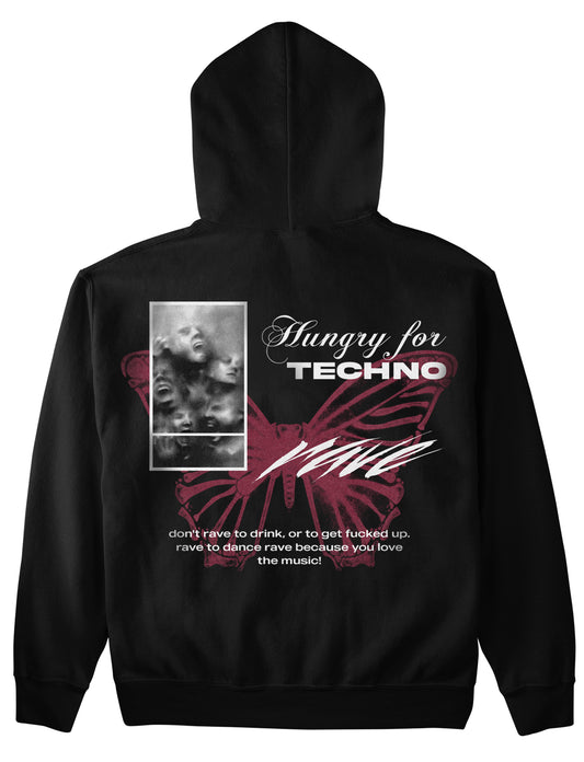 Hungry for Techno (Backprint) Hoodie