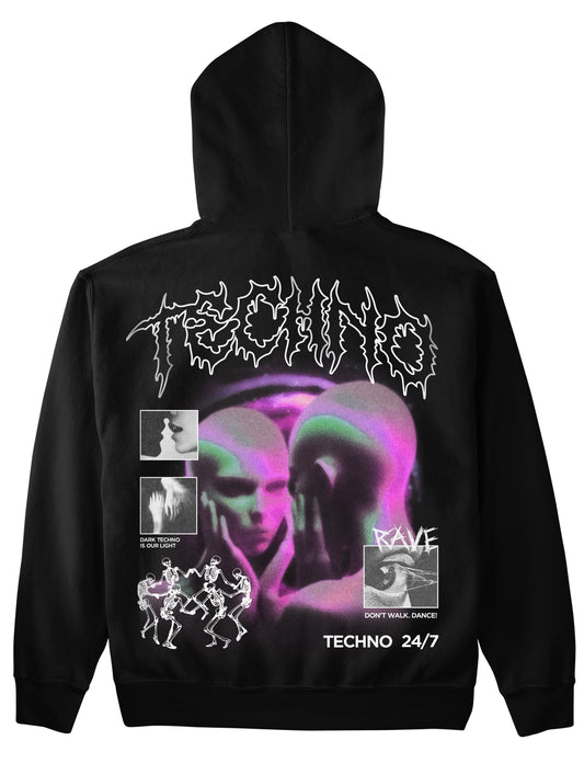 Techno 24 (Backprint) Hoodie