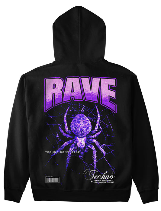 Rave Spider (Backprint) Hoodie