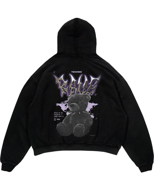 Rave teddy Oversized (Backprint) Hoodie