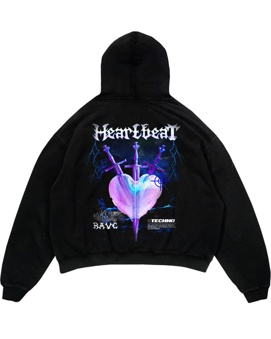 Heart Beat Oversized (Backprint) Hoodie