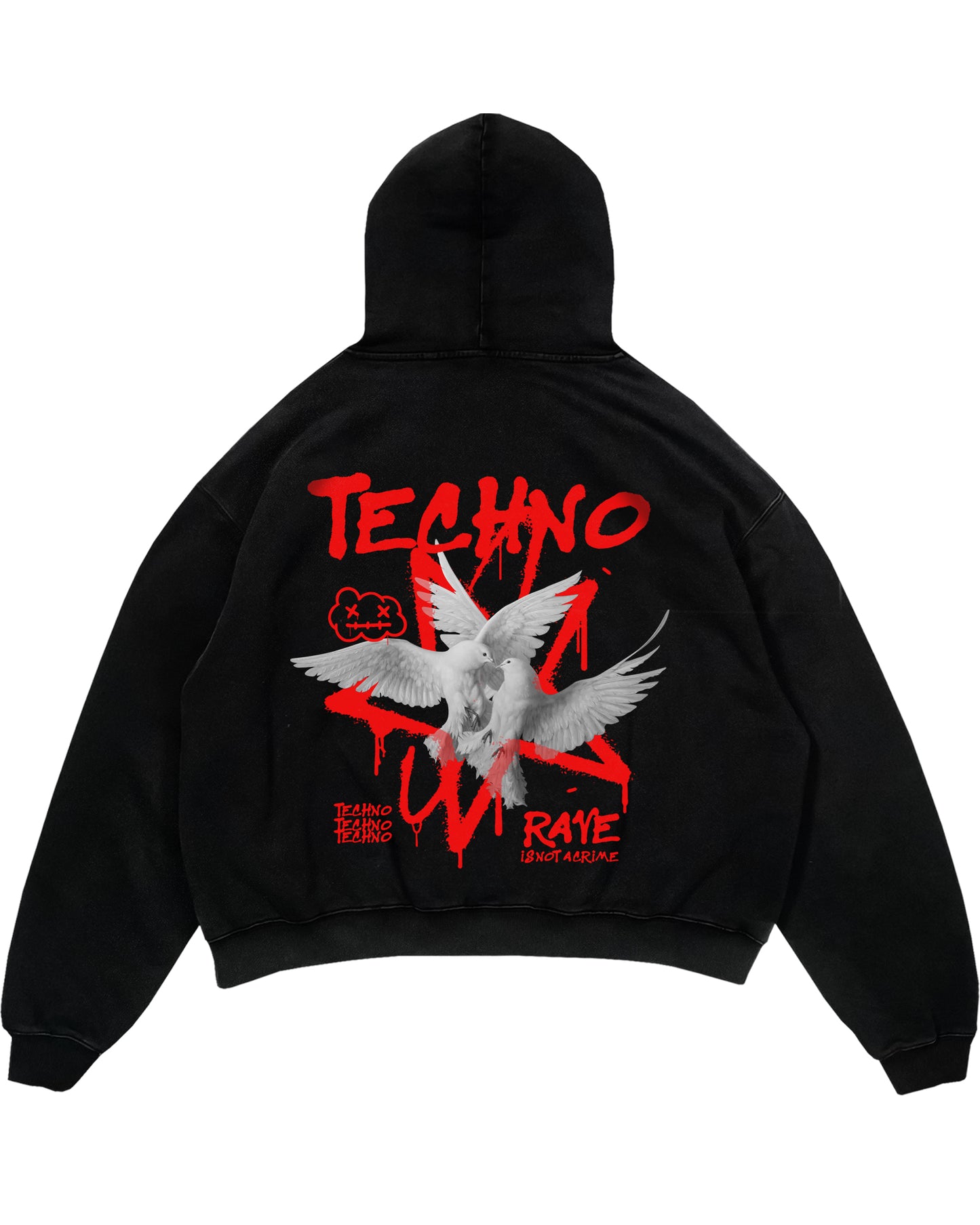 Crime Oversized (Backprint) Hoodie