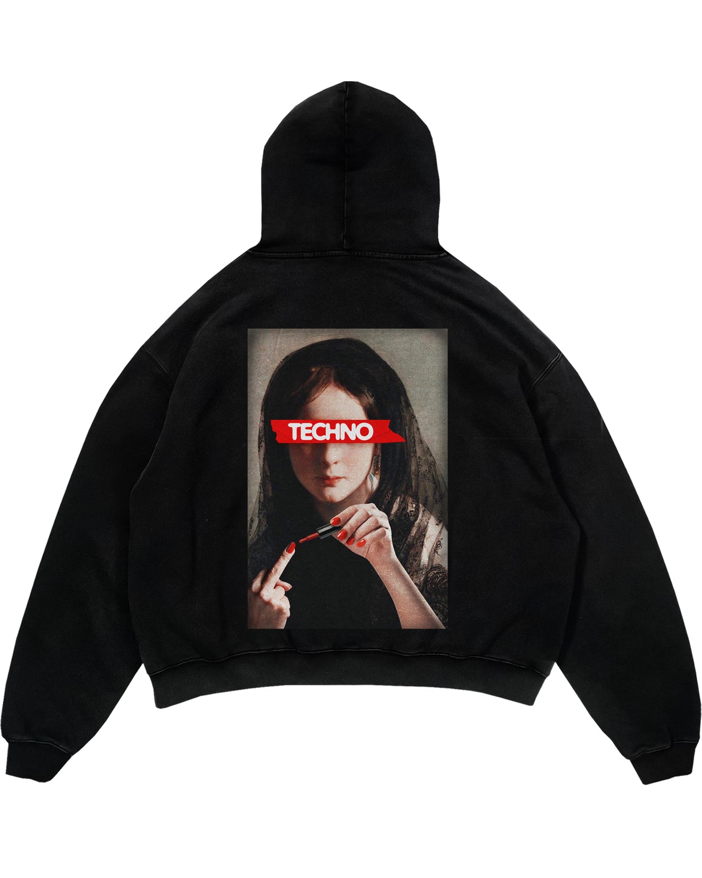 Techno Oversized (Backprint) Hoodie