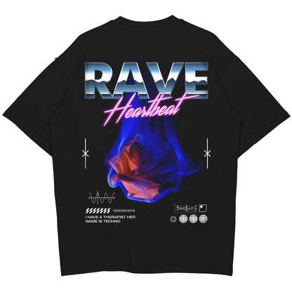 Rave Heartbeat Oversized (Backprint) Shirt
