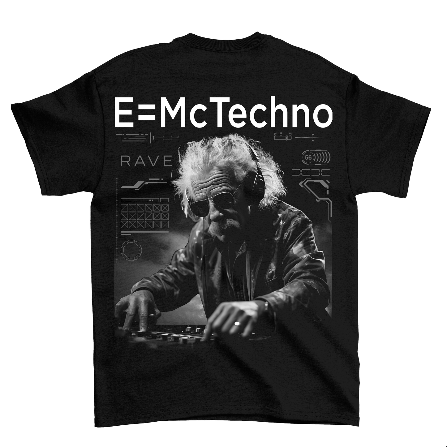 E=McTechno (backprint) shirt