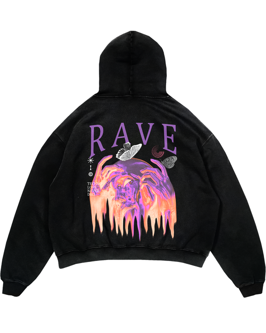 Rave Love Oversized Hoodie