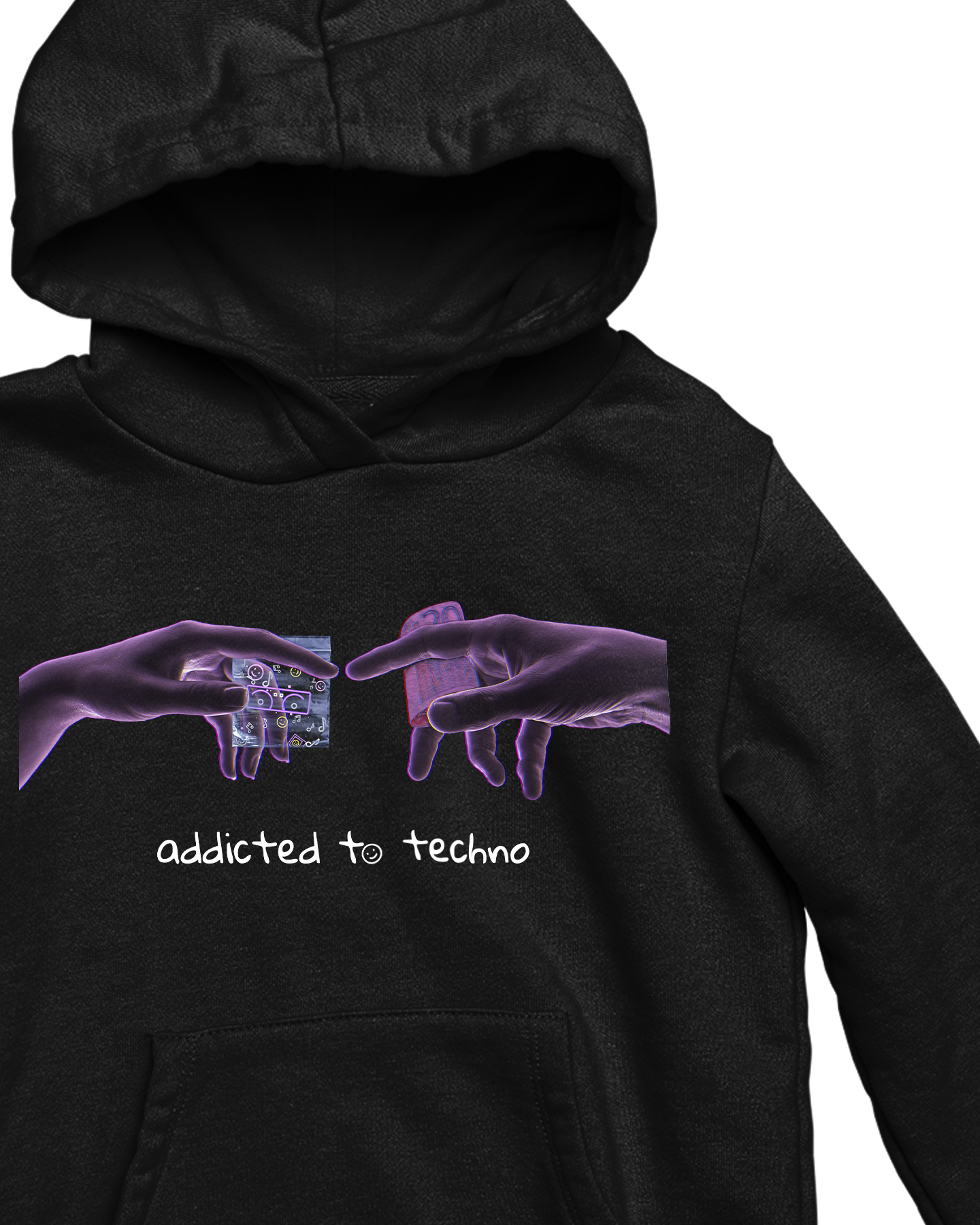 addicted to techno Hoodie