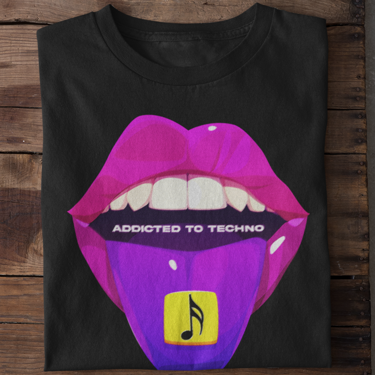 addicted to techno t-shirt 