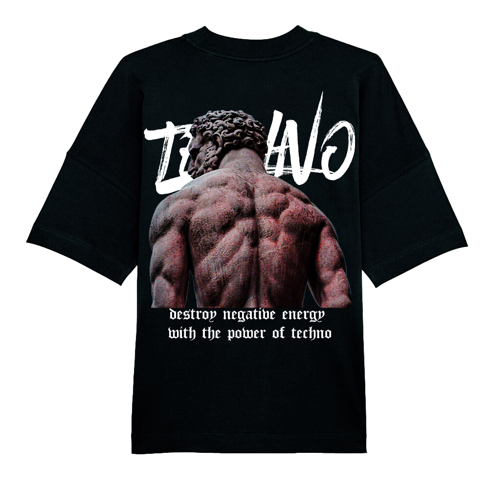 power of techno (Backprint) Oversize Blaster 