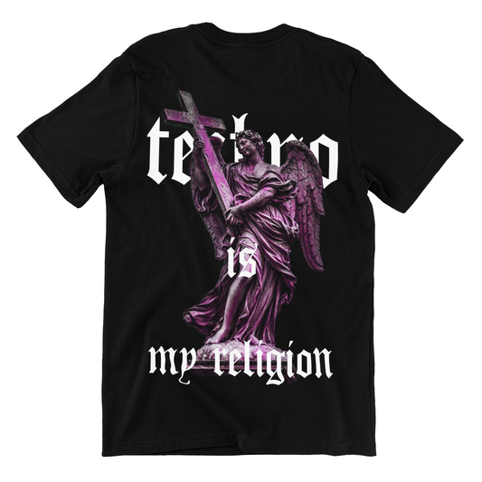 techno is my religion (Backprint) Shirt 