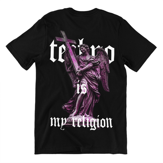 techno is my religion (Backprint) Shirt